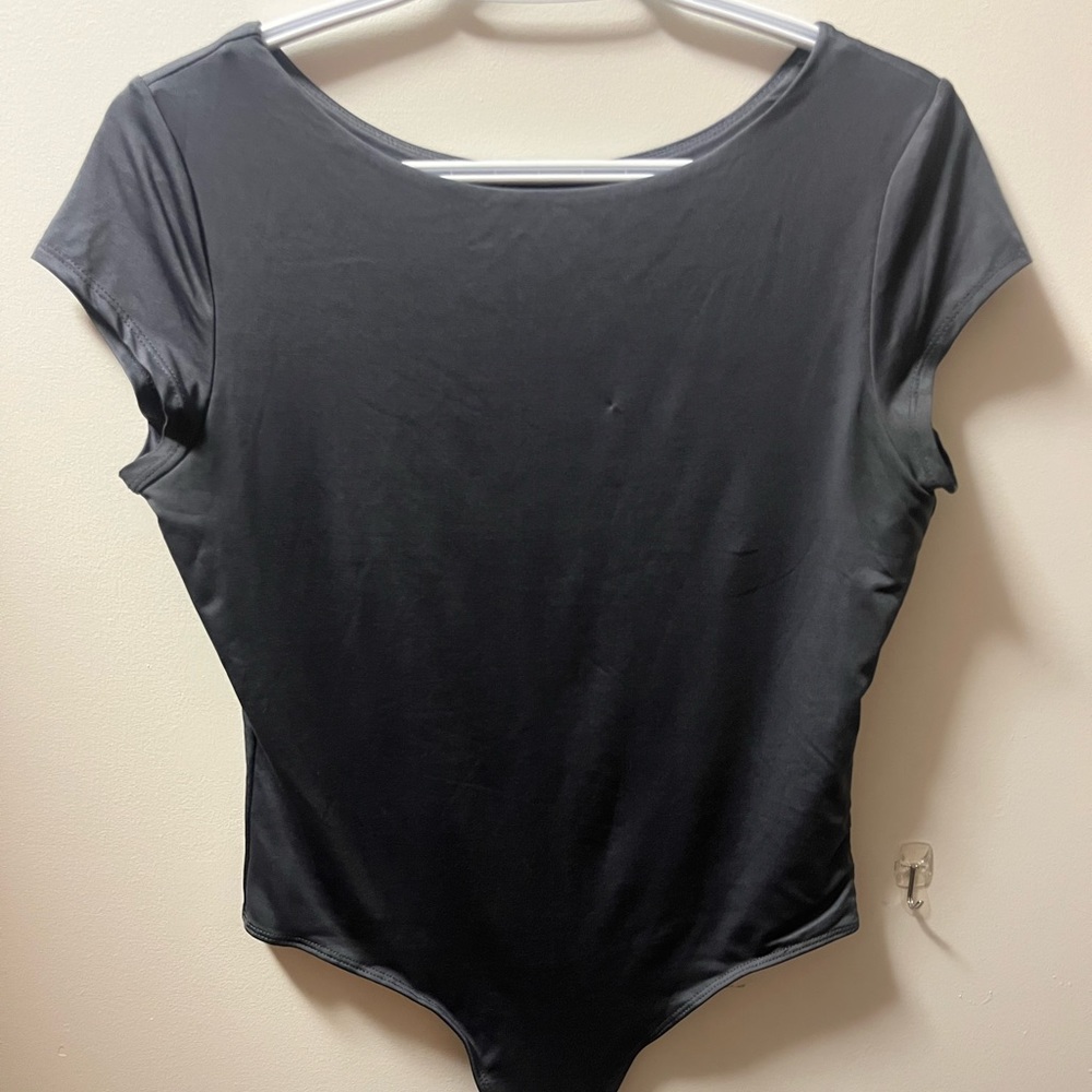 Grey Short sleeve bodysuit